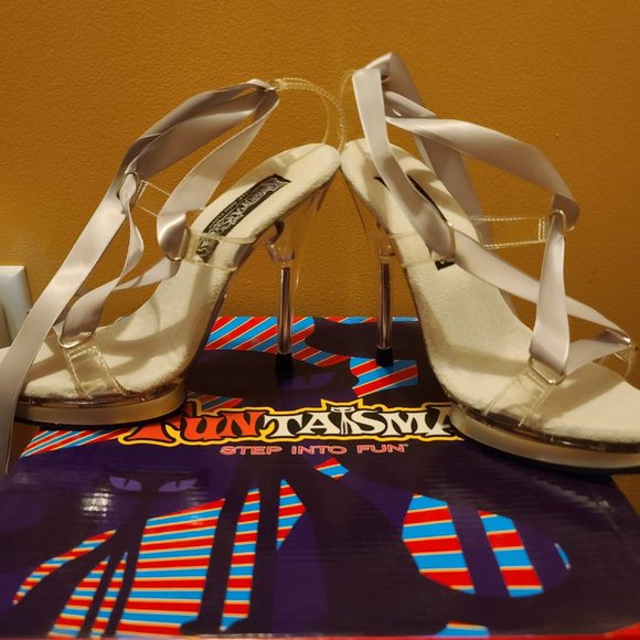 Funtasma Clear Stiletto Heals NIB - Picture 5 of 16